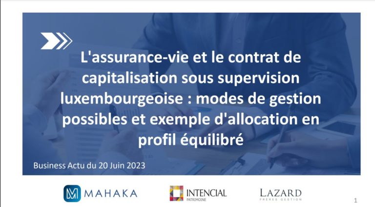 L'assurance-vie sous supervision luxembourgeoise